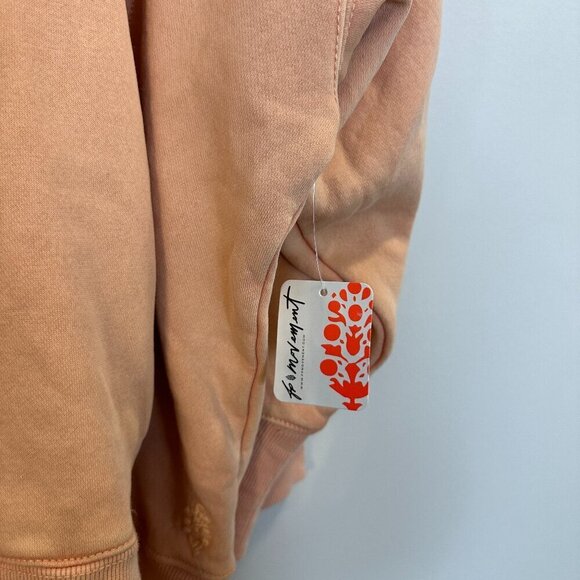 FREE PEOPLE Movement Sprint To The Finish Hoodie in Hot Coral Size X-Small NWT - Picture 6 of 14